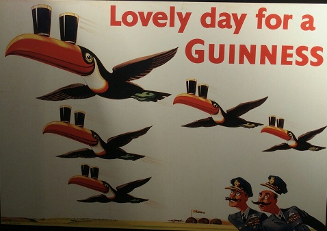 Schitterende reclameborden van Guinness!